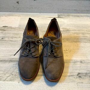 Sofft Gray Suede Loafers size 6
